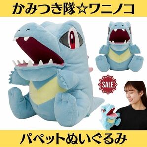 新品 パペットぬいぐるみ かみつき隊 ワニノコ ポケモン ポケモンセンター Pokmon