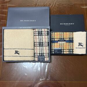 新品☆BURBERRY タオル2箱セット　　　西川産業 