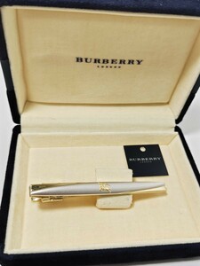 1円スタート【美品/箱付】BURBERRY　バーバリー　ネクタイピン　SILVER　925　刻印　シルバー/ゴールド