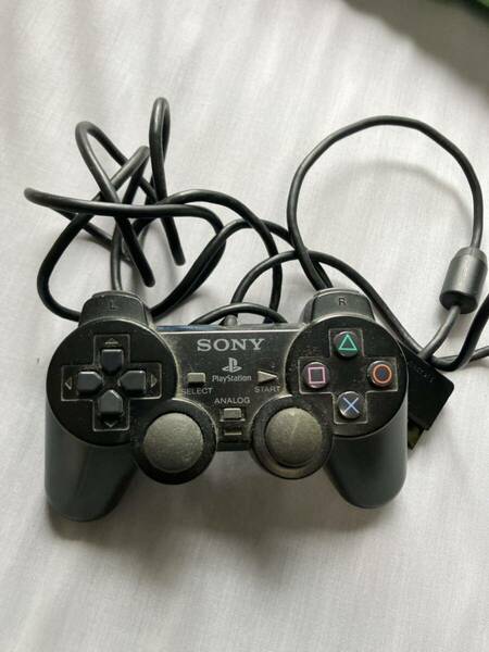PS2用純正コントローラ DUALSHOCK2 SCPH-10010 ブラック SONY PlayStation コントローラー