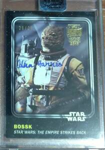 2018 Topps Star Wars Archives Signature ☆ Alan Harris (Bossk) 直筆サインカード 28枚限定 Buyback