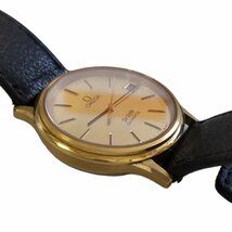 L47765RD【中古品】OMEGA De Ville オメガ デビル クオーツ 優良従業員表彰記念腕時計 社名刻印 メンズ腕時計 箱無し 本体のみ_画像3