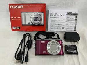 GIT3-248【中古稼働品】CASIO カシオ デジタルカメラ EXILIM HS EX-ZR1700 説明書、箱あり ＊同梱不可