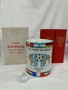 git2-316【送料無料・未開封】CAMUS カミュ 1978年アルゼンチンワールドカップ限定ボトル　コニャック　ブランデー 古酒＊同梱不可