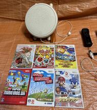 Wii 作動確認済み　太鼓の達人、太鼓コントローラ、その他ソフト、リモコン等セット！Nintendo ヌンチャク 任天堂 コントローラー _画像2