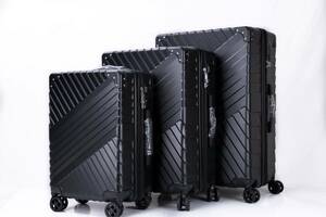 軽量Mサイズ 静音8輪 キャリーバッグ スーツケース キャリーケース 黒