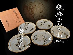 【雲】某資産家収蔵品 古瀬戸 白釉皿 5客 共箱 古美術品(銘々皿料理懐石道具旧家蔵出)BA9058 CTDnhy