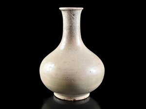 【雲】某収集家放出品 韓国 李朝 白釉花瓶 飾壺 高さ20cm 古美術品(朝鮮高麗旧家蔵出)AA9877 OTDjhg