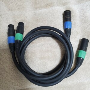 即決 SAEC サエク XLRケーブル STRESS FREE 6N HYBRID CABLE 1m ２本