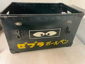 【D3】 ボテ箱 ゼブラボールペン ビンテージ アンティーク 昭和レトロ