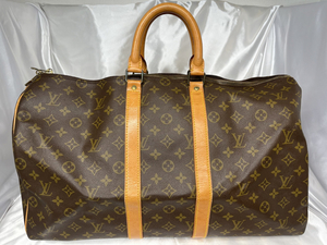 10525-1-SK23-LOUIS VUITTON-ルイヴィトン キーポル50 M41426 ボストンバッグ -モノグラム ブラウン 28cm×50cm×21.5cm