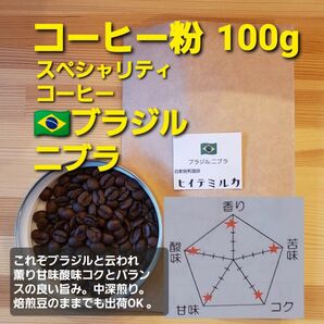 コーヒー粉orコーヒー豆100g　ニブラ