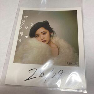 鈴木愛理　28/29 アルバム通常盤　Massage Photo card 1枚　ポラ風