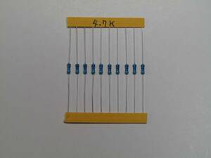  metal film resistance 4.7KΩ 1/4W 10 pcs set 