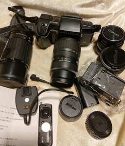 PENTAX SFXフィルムカメラと各種レンズ