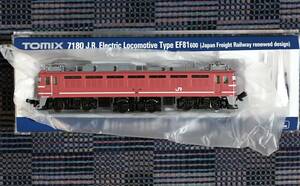 TOMIXto Mix 7180 JR EF81-600 shape electric locomotive (JR cargo update color )