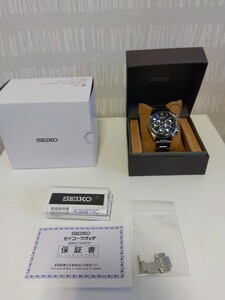 【F059】【ほぼ未使用・稼働品】 SEIKO セイコー 8T63-00D0 スピリット クロノグラフ デイト SS クォーツ 腕時計 メンズ