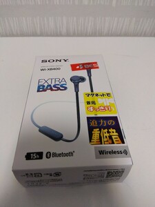 【F062】 SONY Bluetooth ワイヤレスステレオイヤホン EXTRA BASS WI-XB400 ブルー