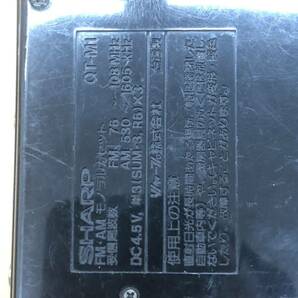 【c369】シャープ SHARP AUTO STOP QT M1 ラジオカセットテープレコーダー ブラックの画像3
