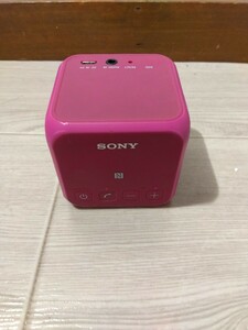 【F228】【稼働品】 SONY ソニー ワイヤレスポータブルスピーカー SRS-X11 ピンク