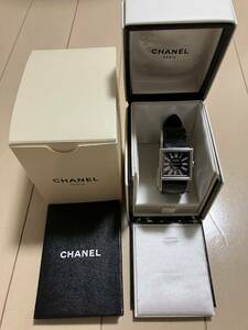 1円スタート CHANEL シャネル マドモアゼル スクエア 黒文字盤 クォーツ 腕時計 レディース 遺品整理 生前整理 ブランド 