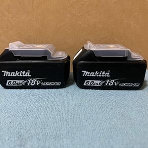 マキタ Makita 純正 2個 Li-ion バッテリー BL1860B 6.0Ah 18V 雪マーク マキタバッテリーマキタインパクトドライバー 動作品 美品の画像2