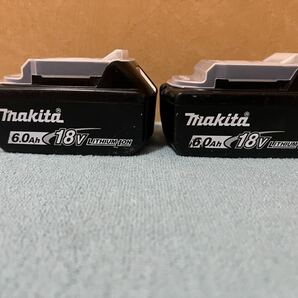 マキタ Makita 純正 2個 Li-ion バッテリー BL1860B 6.0Ah 18V 雪マーク マキタバッテリーマキタインパクトドライバー 動作品 美品.の画像4