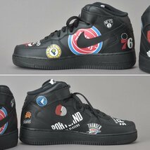 1円 未使用 NIKE SUPREME NBA AIR FORCE 1 MID スニーカー 28cm ブラック AQ8017 ナイキ シュプリーム エアフォース シューズ 靴 Mb.c_画像5