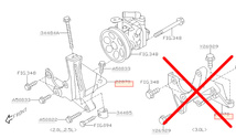 SUBARU　BP/BL　GRF/GRB/GC/GD等　パワーステアリングポンプ ステー（マウント）　サンドブラスト処理済み_画像5