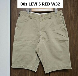 00s LEVI'S RED W32 チノハーフパンツ メンズ リーバイス レッド 