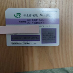 JR東日本 株主優待券　1枚　送料無料　　ゆうパケットポストミニ利用