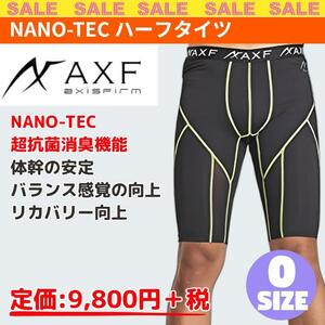 超特価！AXF ハーフタイツ パンツ ブラック NANO TEC アクセフ 0