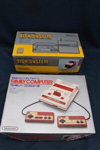 ○ジャンク扱い 任天堂 ファミリーコンピュータ + ディスクシステム ファミコン Nintenndo　動作未確認 箱付き