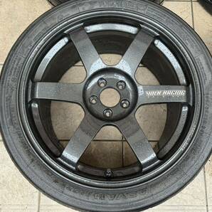 RAYS TE37 SAGA YR-ADVANCE オリジナルサイズ 18インチ 9J+38 ADVAN A052 255/35R18 100 5H 86 BRZ カローラスポーツ 美品の画像2