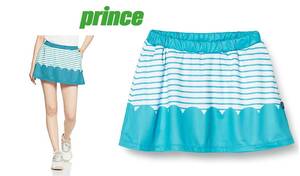 新品　【prince(プリンス）】レディース テニス スコート スカート （BLUE　L) 