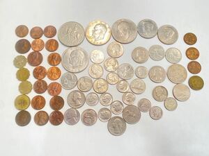 外国硬貨まとめ★通貨/旧貨幣/世界の硬貨/外国コイン/海外硬貨/古銭/記念硬貨/アンティークコイン/COIN アメリカ中国　約300g以上！