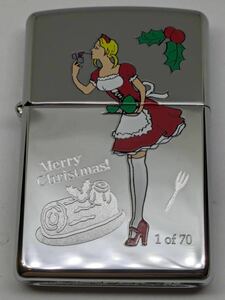 Zippo 2006年 限定70 サンタ クリスマス WINDY ウィンディ ガール 未使用品49