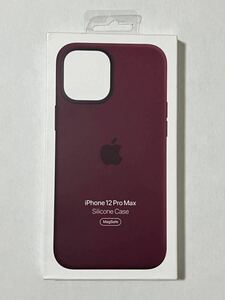 ◆新品◆Apple純正◆iPhone 12 Pro Max シリコンケース（プラム）