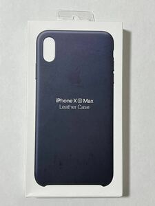 ◆新品◆Apple純正◆iPhone XS Max レザーケース（ミッドナイト）