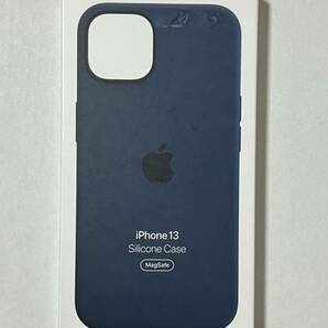 ◆新品◆Apple純正◆iPhone 13 シリコンケース（アビスブルー）の画像1