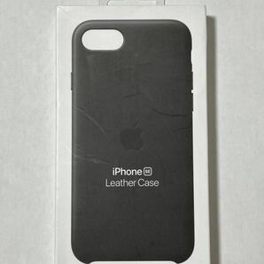 ◆新品◆Apple純正◆iPhone 7 / 8 / SE レザーケース（ブラック）の画像1