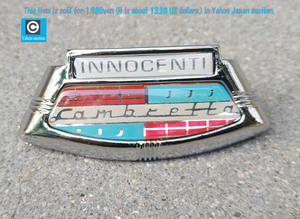 LAMBRETTA ( Lambretta ) 2 type & 3 type for *INNOCENTI horn casting center badge *li Pro unused new goods emblem 