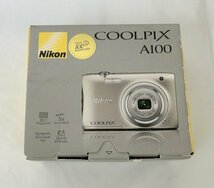 【Nikon/ニコン】デジタルカメラ COOLPIX A100 シルバー デジカメ 動作確認済 初期化済 中古品/kb3064_画像8