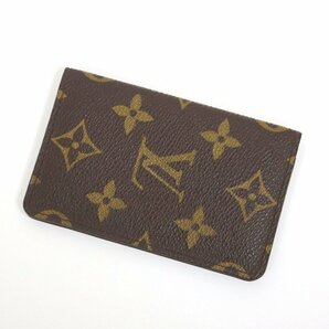 【LOUIS VUITTON】ルイヴィトン ポシェット・カルトヴィジット モノグラム ブラウン M56362 RA0030/カードケース/2j2102の画像1