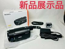 新品展示品保証ありソニーSONY ビデオカメラ Handycam ブラック 内蔵メモリー64GB 光学ズーム20倍 空間光学手ブレ補正 FDR-AX60保証あり_画像1