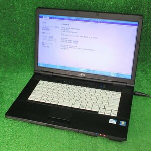 [3827]富士通 LIFEBOOK A552/E FMVNA6SK Celeron B820 1.70GHz キーボードOK 15.6インチ BIOS OK