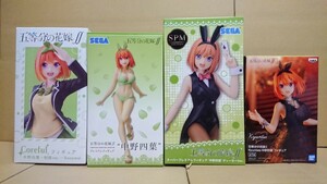 五等分の花嫁 中野 四葉 全４品 ディーラー 水着 制服 黒ドレス 未開封