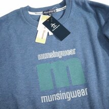 新品1円～★Munsingwear マンシングウェア メンズ 長袖クルーネック ロゴ スウェット M トレーナー ネイビー ゴルフ ルームウェア ◆5634◆_画像7