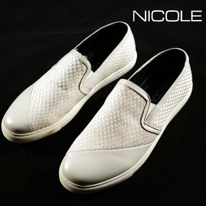 新品1円～★ニコル セレクション NICOLE selection メンズ 軽量 スリッポンシューズ 27.0cm 正規店本物 ◆6077◆