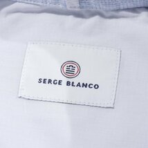 新品1円～★定価1.7万 Serge Blanco セルジュブランコ メンズ 長袖 コットン綿100％ レギュラーカラーシャツ M 正規店本物 ◆6267◆_画像9